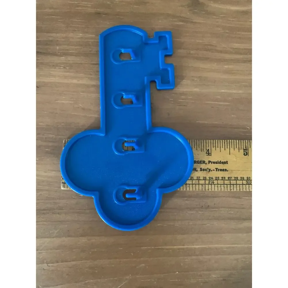 Tupperware Key Hooks/Holders Hanger Wall Racks Blue Gray Orange 1453